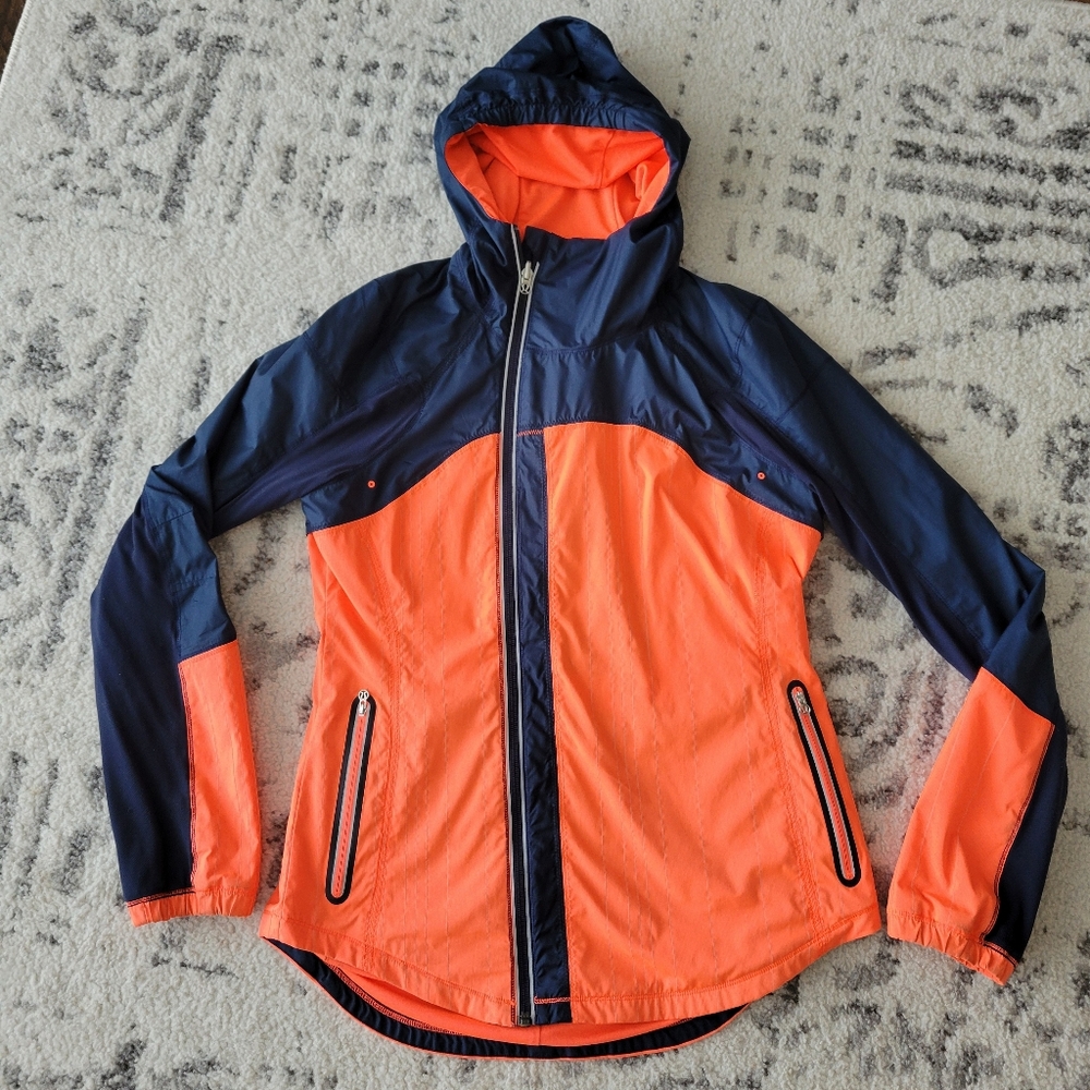 Lululemon Athletica Orange and Navy Jacket